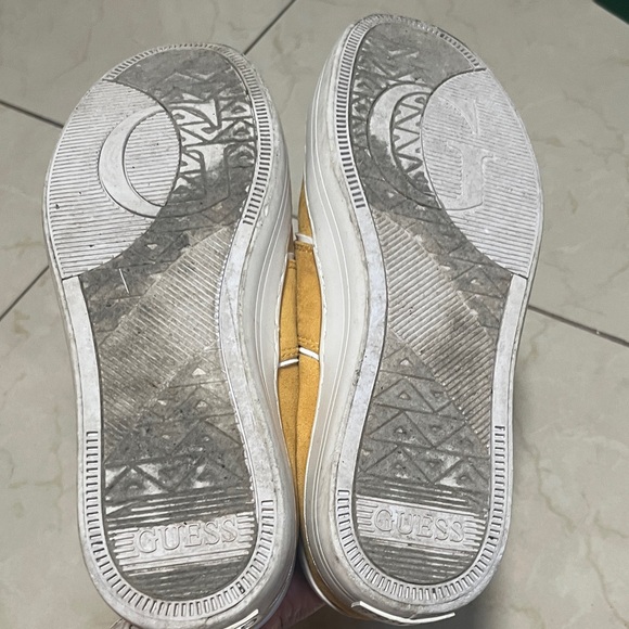 GUESS Women's Mustard Sneakers - Picture 5 of 8